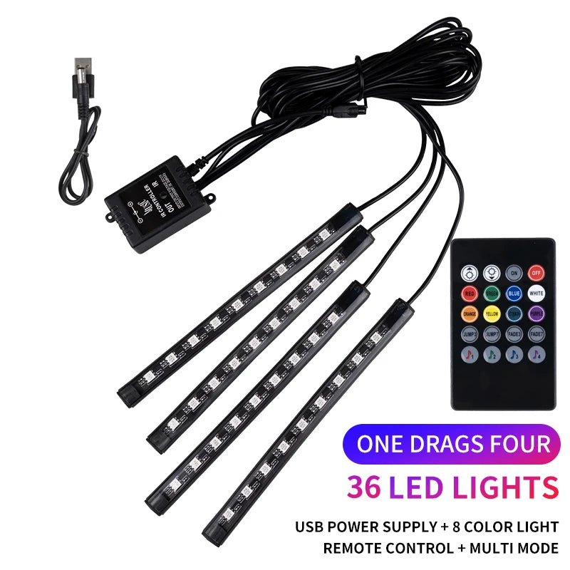 DriveGlow™ RGB Footwell Light Kit