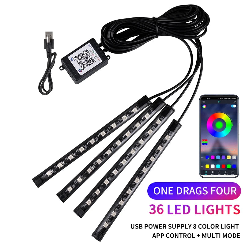 DriveGlow™ RGB Footwell Light Kit