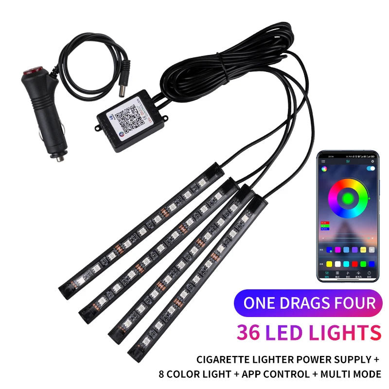 DriveGlow™ RGB Footwell Light Kit