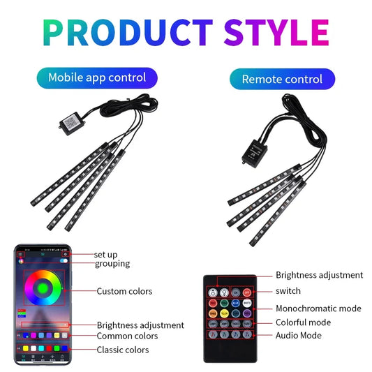 DriveGlow™ RGB Footwell Light Kit